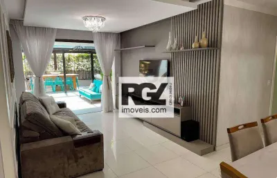 Apartamento garden à venda, 228 m² por r$ 1.400.000,00 - josé menino - santos/sp
