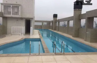 Apartamento com 3 dormitórios para alugar, 100 m² por r$ 5.000,00/mês - aparecida - santos/sp