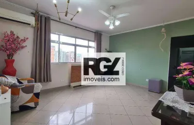Apartamento com 2 dormitórios à venda, 81 m² por r$ 450.000,00 - marapé - santos/sp