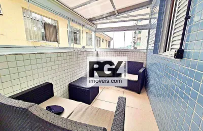 Apartamento com 2 dormitórios para alugar, 89 m² por r$ 6.600,00/mês - ponta da praia - santos/sp
