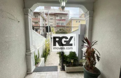 Casa com 5 dormitórios para alugar, 164 m² por r$ 4.500,00/mês - gonzaga - santos/sp