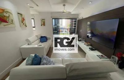 Apartamento com 3 dormitórios à venda, 131 m² por r$ 750.000,00 - jardim guaiuba - guarujá/sp
