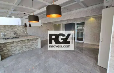 Apartamento garden com 1 dormitório à venda, 50 m² por r$ 850.000,00 - ponta da praia - santos/sp