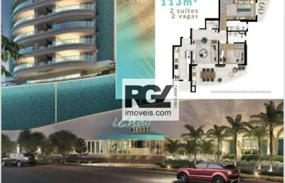 Apartamento com 2 dormitórios à venda, 113 m² por r$ 2.000.000,00 - ponta da praia - santos/sp