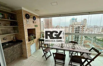 Apartamento com 3 dormitórios à venda, 119 m² por r$ 1.600.000,00 - ponta da praia - santos/sp