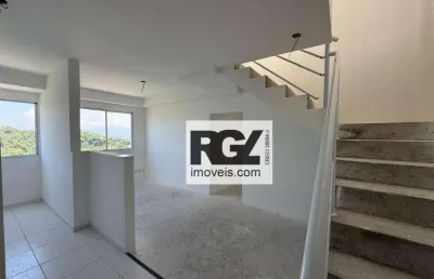 Cobertura com 3 dormitórios à venda, 125 m² por r$ 657.200,00 - morro de nova cintra - santos/sp