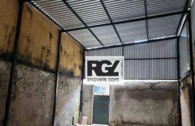Galpão para alugar, 160 m² por r$ 6.000,00/mês - centro - santos/sp