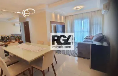 Apartamento com 2 dormitórios à venda, 97 m² por r$ 1.400.000,00 - aparecida - santos/sp