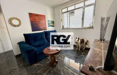 Apartamento com 1 dormitório à venda, 54 m² por r$ 380.000,00 - ponta da praia - santos/sp