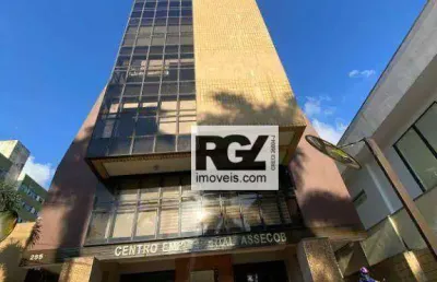 Sala para alugar, 258 m² por r$ 8.360,00/mês - gonzaga - santos/sp