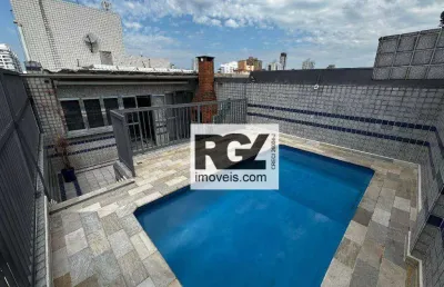 Cobertura com 2 dormitórios à venda, 189 m² por r$ 920.000,00 - embaré - santos/sp