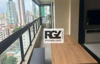 Apartamento com 2 dormitórios à venda, 75 m² por r$ 1.170.000,00 - josé menino - santos/sp