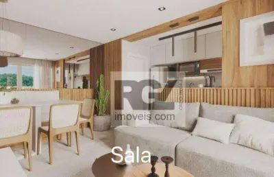Apartamento com 2 dormitórios à venda, 55 m² por r$ 480.000,00 - marapé - santos/sp