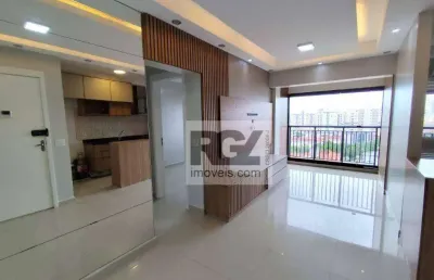 Apartamento com 2 dormitórios à venda, 63 m² por r$ 719.000,00 - marapé - santos/sp