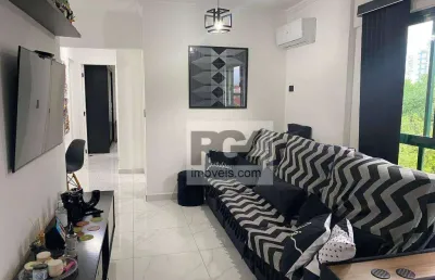 Apartamento com 2 dormitórios à venda, 71 m² por r$ 579.000,00 - embaré - santos/sp
