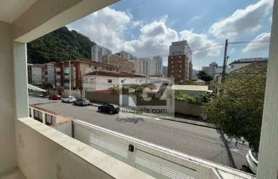 Apartamento com 3 dormitórios à venda, 87 m² por r$ 410.000,00 - marapé - santos/sp
