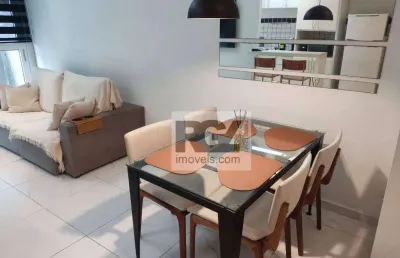 Loft para alugar, 69 m² por r$ 6.000,00/mês - gonzaga - santos/sp