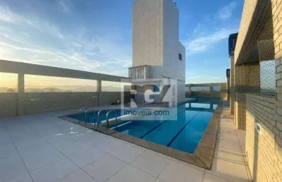 Apartamento com 3 dormitórios para alugar, 100 m² por r$ 5.000,00/mês - aparecida - santos/sp