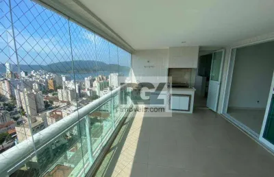 Apartamento com 3 dormitórios à venda, 150 m² por r$ 3.405.000,00 - aparecida - santos/sp
