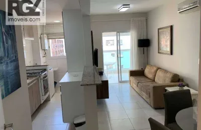 Apartamento com 1 dormitório para alugar, 52 m² por r$ 5.000,00/mês - gonzaga - santos/sp