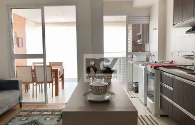 Apartamento com 1 dormitório para alugar, 49 m² por r$ 4.300,01/mês - ponta da praia - santos/sp