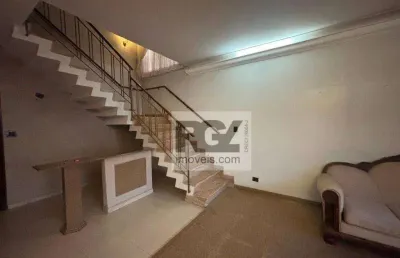 Casa com 6 dormitórios para alugar, 450 m² por r$ 24.552,07/mês - gonzaga - santos/sp
