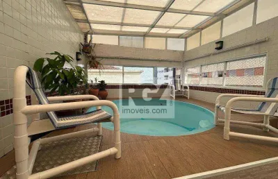 Cobertura com 3 dormitórios à venda, 198 m² por r$ 1.600.000,00 - embaré - santos/sp