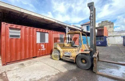 Terreno para alugar, 1000 m² por r$ 12.000,00/mês - macuco - santos/sp