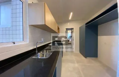 Apartamento com 3 dormitórios à venda, 127 m² por r$ 1.350.000,00 - boqueirão - santos/sp