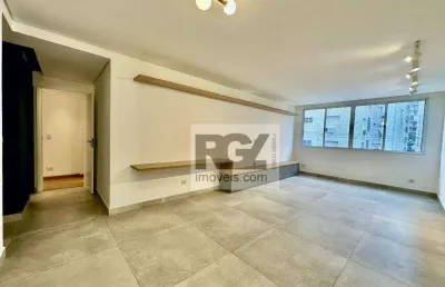 Apartamento com 3 dormitórios para alugar, 127 m² por r$ 9.374,17/mês - gonzaga - santos/sp