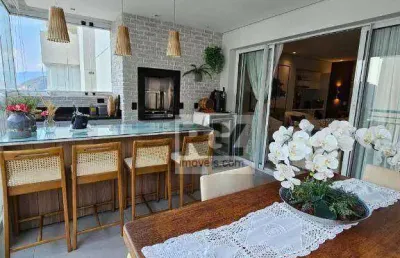 Apartamento com 3 dormitórios à venda, 149 m² por r$ 1.800.000 - marapé - santos/sp