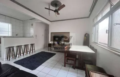 Apartamento com 2 dormitórios à venda, 75 m² por r$ 380.000,00 - gonzaga - santos/sp