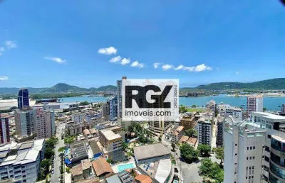 Apartamento com 2 dormitórios para alugar, 77 m² por r$ 6.000,00/mês - ponta da praia - santos/sp