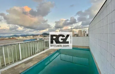 Cobertura com 4 dormitórios à venda, 305 m² por r$ 1.650.000,00 - aparecida - santos/sp