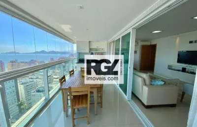 Apartamento com 3 dormitórios à venda, 169 m² por r$ 2.800.000,00 - boqueirão - santos/sp