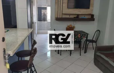 Apartamento com 2 dormitórios para alugar, 70 m² por r$ 2.500,00/mês - marapé - santos/sp