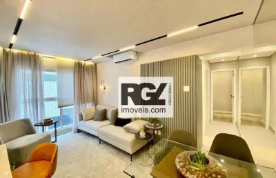 Apartamento com 2 dormitórios à venda, 82 m² por r$ 850.000,00 - aparecida - santos/sp