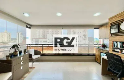 Apartamento com 3 dormitórios à venda, 111 m² por r$ 1.390.000,00 - ponta da praia - santos/sp