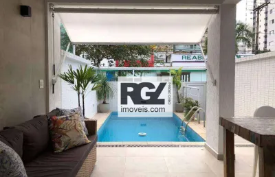 Casa com 4 dormitórios à venda, 240 m² por r$ 3.000.000,00 - ponta da praia - santos/sp
