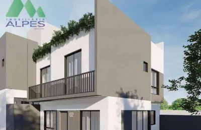 Sobrado com 3 dormitórios à venda, 100 m² por r$ 627.000,00 - xaxim - curitiba/pr