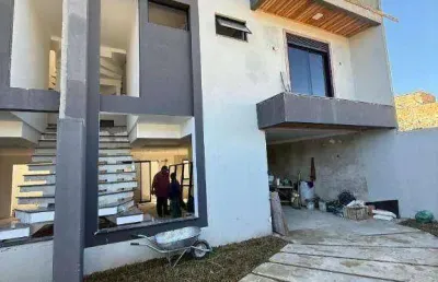 Sobrado com 3 dormitórios à venda, 135 m² por r$ 870.000,00 - capão raso - curitiba/pr