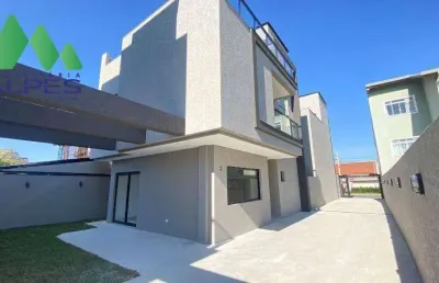 Sobrado com 3 dormitórios à venda, 148 m² por r$ 1.070.000,00 - hauer - curitiba/pr