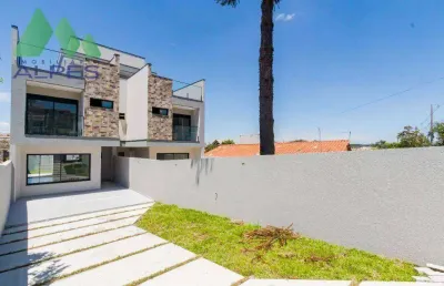 Sobrado com terraço à venda, 150 m² por r$ 899.000 - xaxim - curitiba/pr