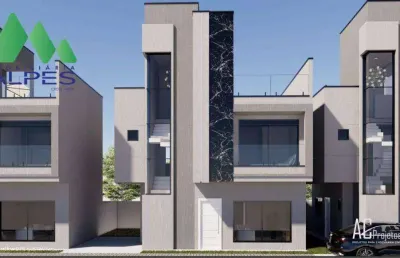 Sobrado com 3 dormitórios à venda, 127 m² por r$ 898.000,00 - capão raso - curitiba/pr