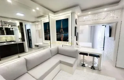 Flat com 1 quarto à venda no Centro, São Vicente 