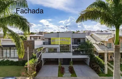 Lindo sobrado alto padrão à venda 5 suites , 8 vagas , piscina, estilo industrial , condomínio rese