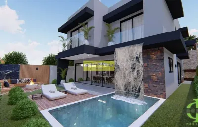 Casa nova à venda 3 suites , 4 vagas pronta , condominio ibi aran 1, jardim das minas, itupeva, sp