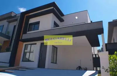 Moderna casa nova à venda com fino acabamento 3 suites , 4 vagas condominio brisas da mata, jundiaí