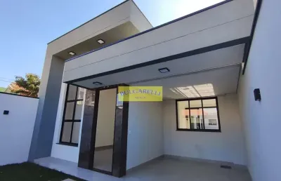 Casa nova terrea à venda , fino acabamento , 3 dormitorios 1 suite, area gourmet , 2 vagas , jardim