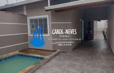 Casa 2 dormitórios suíte piscina lado praia finanicamento bancário itanhaém